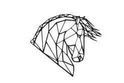 Geometrische Dieren Fries Paard