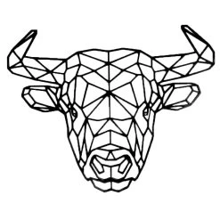 Geometrische Dieren Stier