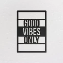 Good Vibes Only Industrieel Metalen Wanddecoratie