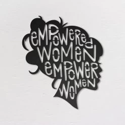 Empowered Woman Industrieel Metalen Wanddecoratie