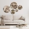 Muurcirkel Set Van 5 Sepia Hooglanders -Woonmeubelwinkel 244789005 297621232238788 5610801545042131624 n