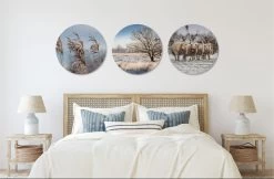 Muurcirkel Set Winterlandschap Set Van 3