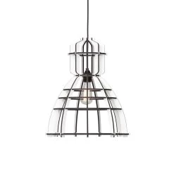 No.19 Industrielamp WIT MDF 40cm