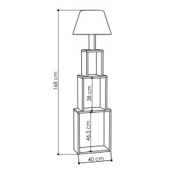 DKK Vloerlamp Tower - Licht Mokka, BeigeAntraciet Beige -Woonmeubelwinkel 31f9a2e240327666f70cdfd137a676070e83acb3158289a2ad878a1b9b4db811