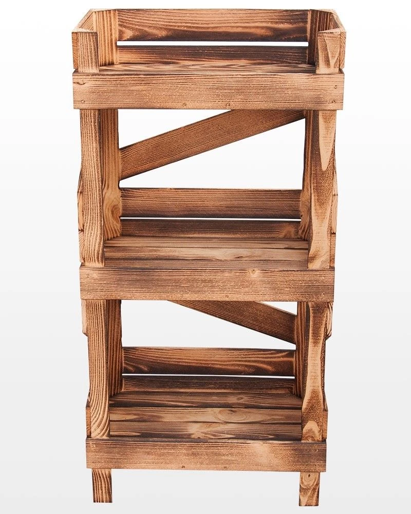 Houten Rek 3 Lagen 50x30x100 Cm 5 Houten Rek 3 Lagen 50x30x100 Cm - Afbeelding 3