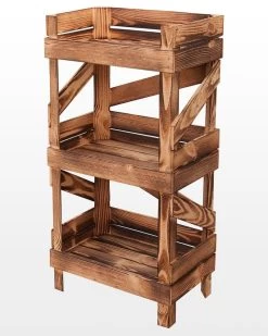 Houten Rek 3 Lagen 50x30x100 Cm