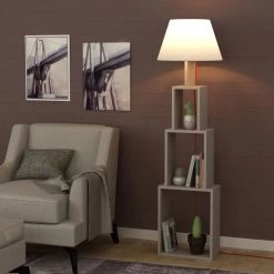 DKK Vloerlamp Tower Licht Mokka Beige