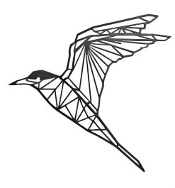 Geometrische Dieren Zeevogel