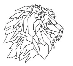Geometrische Dieren Leeuw