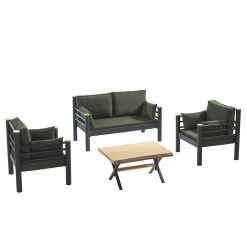 Tuinset Kappis Lounge Set Zwart Groen -Woonmeubelwinkel 679hvn1154 4
