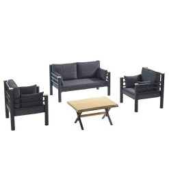 Tuinset Kappis Lounge Set Zwart Antraciet 9 Tuinset Kappis Lounge Set Zwart Antraciet -Woonmeubelwinkel 679hvn1159 4