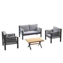 Tuinset Kappis Lounge Set Zwart Fume 8 Tuinset Kappis Lounge Set Zwart Fume -Woonmeubelwinkel 679hvn1160 4