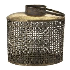 Windlicht Grijs 31*17*31 Cm