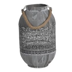 Windlicht Zink Ø 19*30 Cm