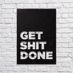 Get Shit Done Industrieel Metalen Wanddecoratie -Woonmeubelwinkel 707a26ef0c522ff935a79be6fd2b4be769ec116cff6bd394ba704af372a93913