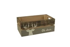 Houten Kratje 23x13x9 Cm Oh Deer Set Van 12 Stuks