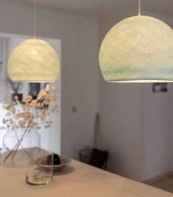 Cotton Hang Lamp Halfrond -Woonmeubelwinkel 80112f14005aab717a31e42afcd88d92b77ce1c04b31caac53fae446a15cd40c