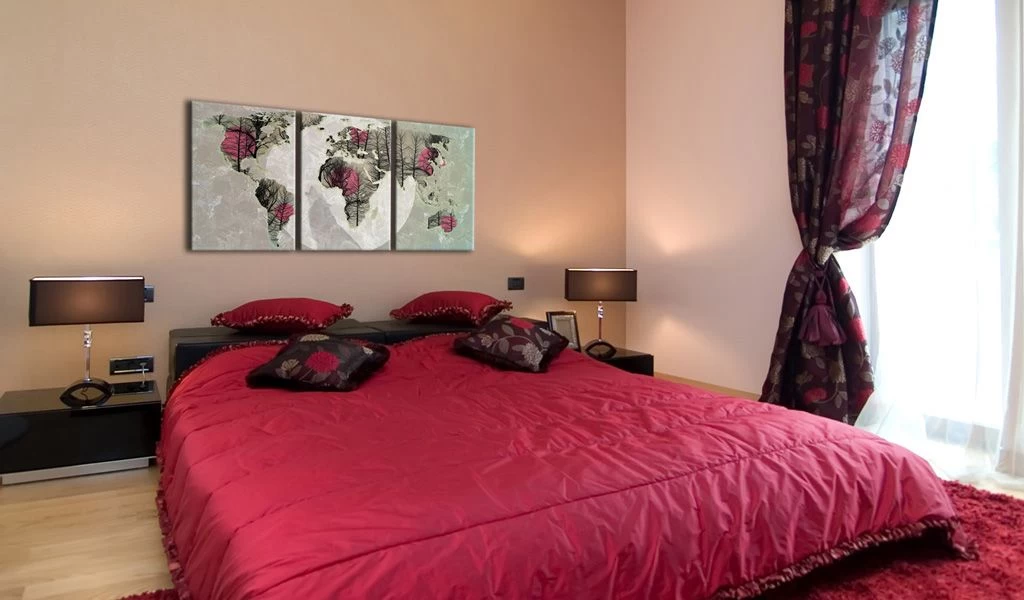 Schilderij - Moonlight Map 4 Schilderij - Moonlight Map - Afbeelding 2