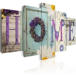 Schilderij - Home In Pastels