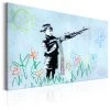Schilderij - Boy With Gun By Banksy -Woonmeubelwinkel MNL N4351 MP 1