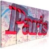 Schilderij - Red Paris (5 Parts) Narrow -Woonmeubelwinkel MNL N8733 DK MP 1