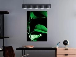 Schilderij - Plant In Black (1 Part) Vertical -Woonmeubelwinkel MNL N8927 MP 2