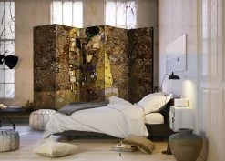 Vouwscherm - Golden Kiss II [Room Dividers] -Woonmeubelwinkel MNL PARAVENT470 MP 2