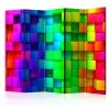 Vouwscherm - Colourful Cubes II [Room Dividers] -Woonmeubelwinkel MNL PARAVENT52 MP 1