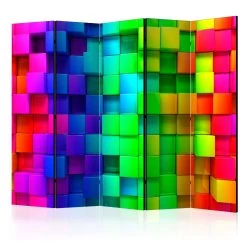 Vouwscherm - Colourful Cubes II [Room Dividers]