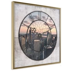 City Clock (Square) -Woonmeubelwinkel MNL POSTERprp0040 br MP 11