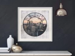 City Clock (Square) -Woonmeubelwinkel MNL POSTERprp0040 br MP 6