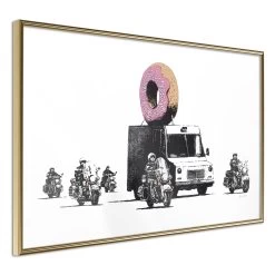 Banksy: Donuts (Strawberry) -Woonmeubelwinkel MNL POSTERprp0167s br MP 11