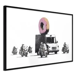 Banksy: Donuts (Strawberry) -Woonmeubelwinkel MNL POSTERprp0167s br MP 7