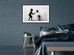 Banksy: Hammer Boy -Woonmeubelwinkel MNL POSTERprp0174s br MP 10