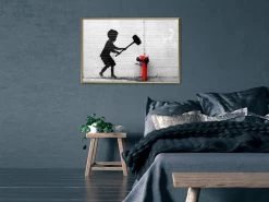 Banksy: Hammer Boy -Woonmeubelwinkel MNL POSTERprp0174s br MP 12