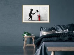 Banksy: Hammer Boy -Woonmeubelwinkel MNL POSTERprp0174s br MP 14