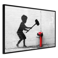 Banksy: Hammer Boy -Woonmeubelwinkel MNL POSTERprp0174s br MP 7