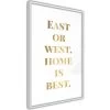 Home Is Best (Gold) -Woonmeubelwinkel MNL POSTERprp1275s br MP 1