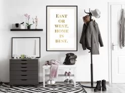 Home Is Best (Gold) -Woonmeubelwinkel MNL POSTERprp1275s br MP 10