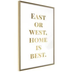 Home Is Best (Gold) -Woonmeubelwinkel MNL POSTERprp1275s br MP 11