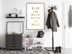 Home Is Best (Gold) -Woonmeubelwinkel MNL POSTERprp1275s br MP 12