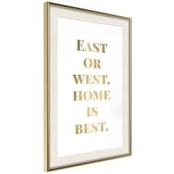 Home Is Best (Gold) -Woonmeubelwinkel MNL POSTERprp1275s br MP 13
