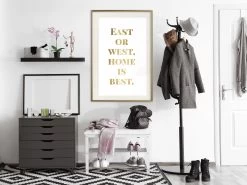 Home Is Best (Gold) -Woonmeubelwinkel MNL POSTERprp1275s br MP 14