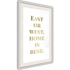 Home Is Best (Gold) -Woonmeubelwinkel MNL POSTERprp1275s br MP 5