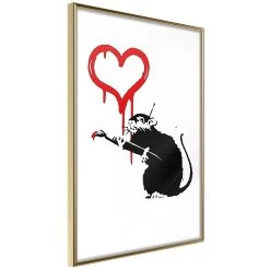 Banksy: Love Rat -Woonmeubelwinkel MNL POSTERprp1512s br MP 11