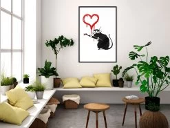 Banksy: Love Rat -Woonmeubelwinkel MNL POSTERprp1512s br MP 8
