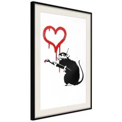 Banksy: Love Rat -Woonmeubelwinkel MNL POSTERprp1512s br MP 9
