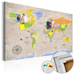 Afbeelding Op Kurk - Maps: Vintage Style [Cork Map]