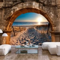 Zelfklevend Fotobehang - Arch And Beach