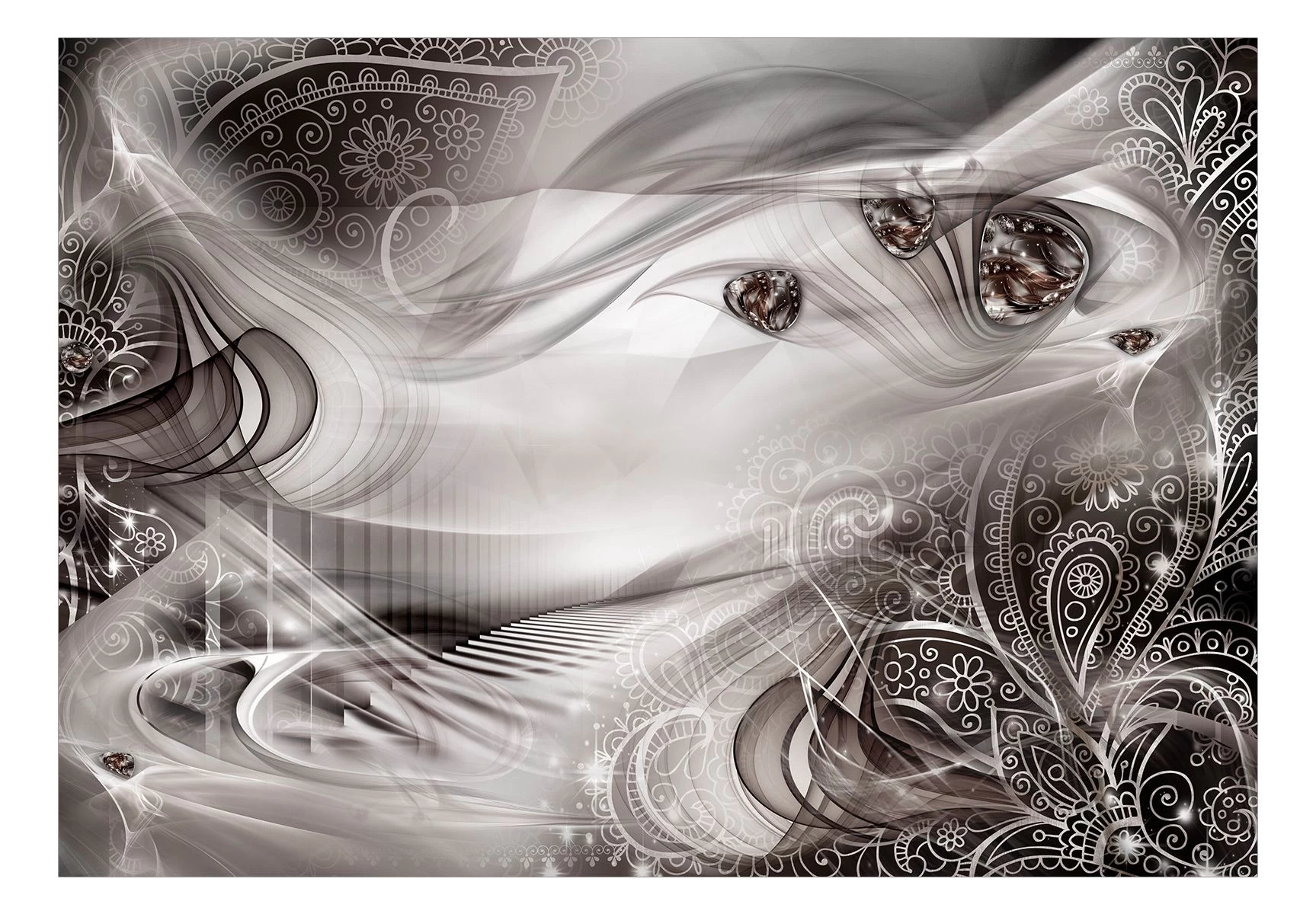 Zelfklevend Fotobehang - Autumn Evenings (Grey) 4 Zelfklevend Fotobehang - Autumn Evenings (Grey) - Afbeelding 2